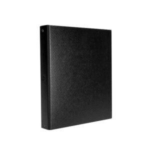 carpeta fibra negra a4 2 anillos x 40 mm